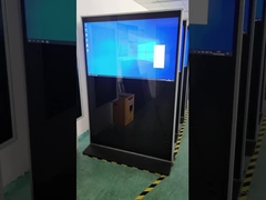 86 ইঞ্চি ফ্লোর স্ট্যান্ডিং ফুল স্ক্রিন এলসিডি বিজ্ঞাপন প্রদর্শন 4k রেজোলিউশন