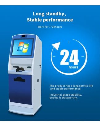 19 ইঞ্চি টাচ স্ক্রিন কিওস্ক ইনটেল কোর আই 3 / আই 5 / আই 7 প্রসেসর এবং স্ব-পরিষেবা টার্মিনালের জন্য 1920 * 1080 রেজোলিউশন সহ