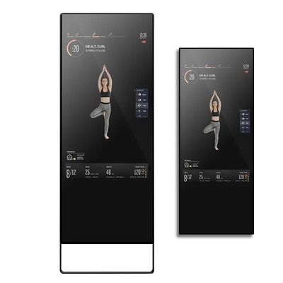 Android 7.1 RK3288 সহ ৪৩ ইঞ্চি স্মার্ট ফিটনেস মিরর এবং কাস্টমাইজড ব্রাইটনেস এলসিডি বিজ্ঞাপন ডিসপ্লে