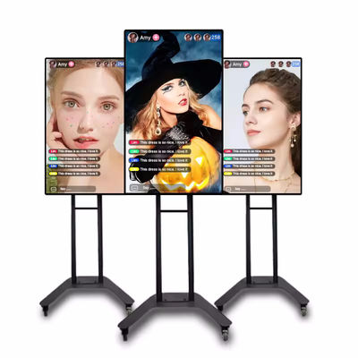 লাইভ ব্রডকাস্ট এলসিডি বিজ্ঞাপন প্রদর্শন HDMI/VGA/ইনপুট ওয়্যারলেস শেয়ার প্রদর্শন