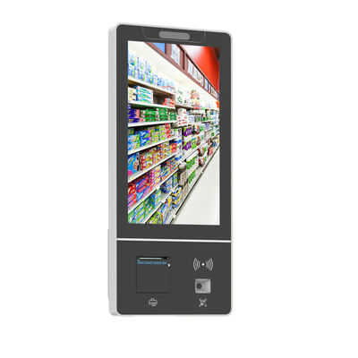 1920x1080 রেজোলিউশন এবং ওয়াল মাউন্ট সহ 10-পয়েন্ট ক্যাপাসিটিভ টাচ স্ক্রিন স্ব-অর্ডারিং কিওস্ক