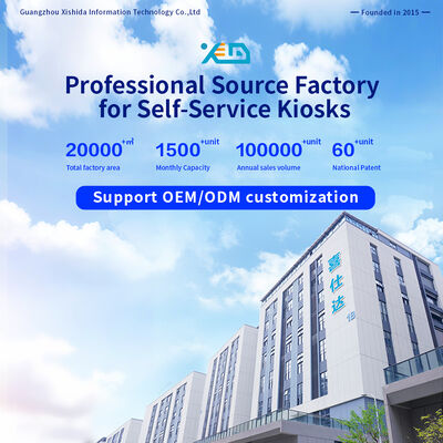 32-inch Capacitive Touch Screen Self Service Kiosk with Facial Recognition and Floor Standing Design for Hotel Check-in