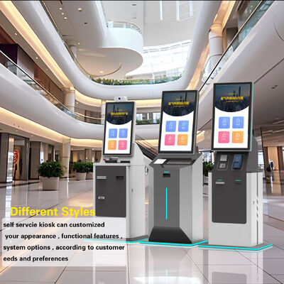 Customizable Floor Standing Self-Service Kiosk with 1920X1080 Resolution and Interactive Touch Screen
