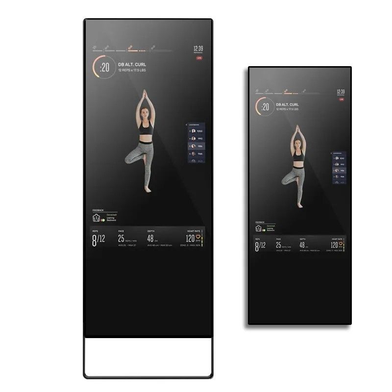 Android 7.1 RK3288 সহ ৪৩ ইঞ্চি স্মার্ট ফিটনেস মিরর এবং কাস্টমাইজড ব্রাইটনেস এলসিডি বিজ্ঞাপন ডিসপ্লে