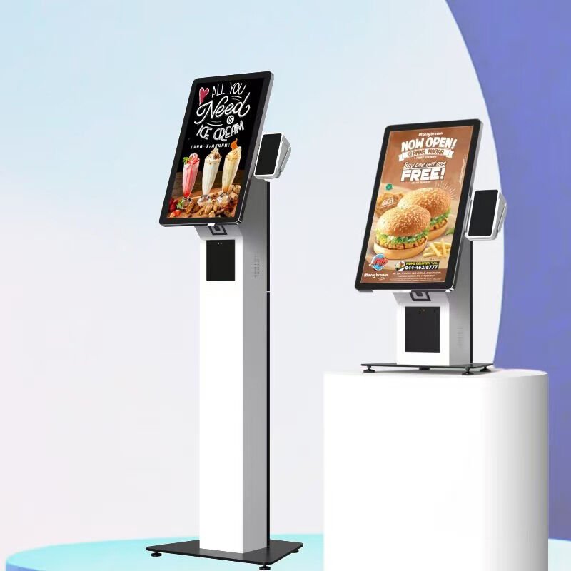 32 Inch LCD Display Self Ordering Kiosk with Receipt Printer and Menu Customization for Restaurants