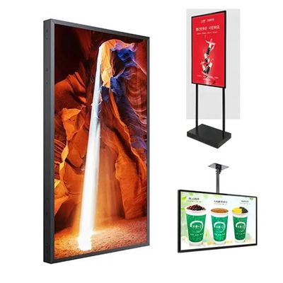 55 Inch 16:9 High Brightness Advertising Display LCD Screen with 2000cd/m2 Brightness for Shop Window Video Player