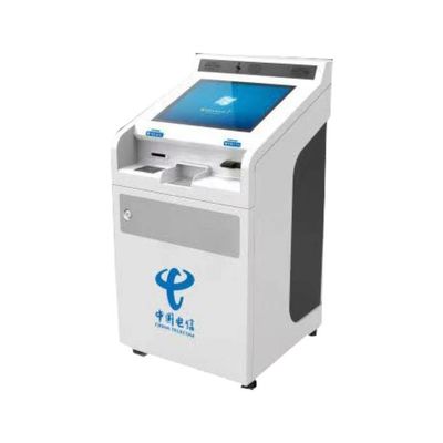 টেলিকম বিজনেস হলের জন্য 19 ইঞ্চি ক্যাপাসিটিভ টাচ স্ক্রিন ইন্টারেক্টিভ কিওস্ক